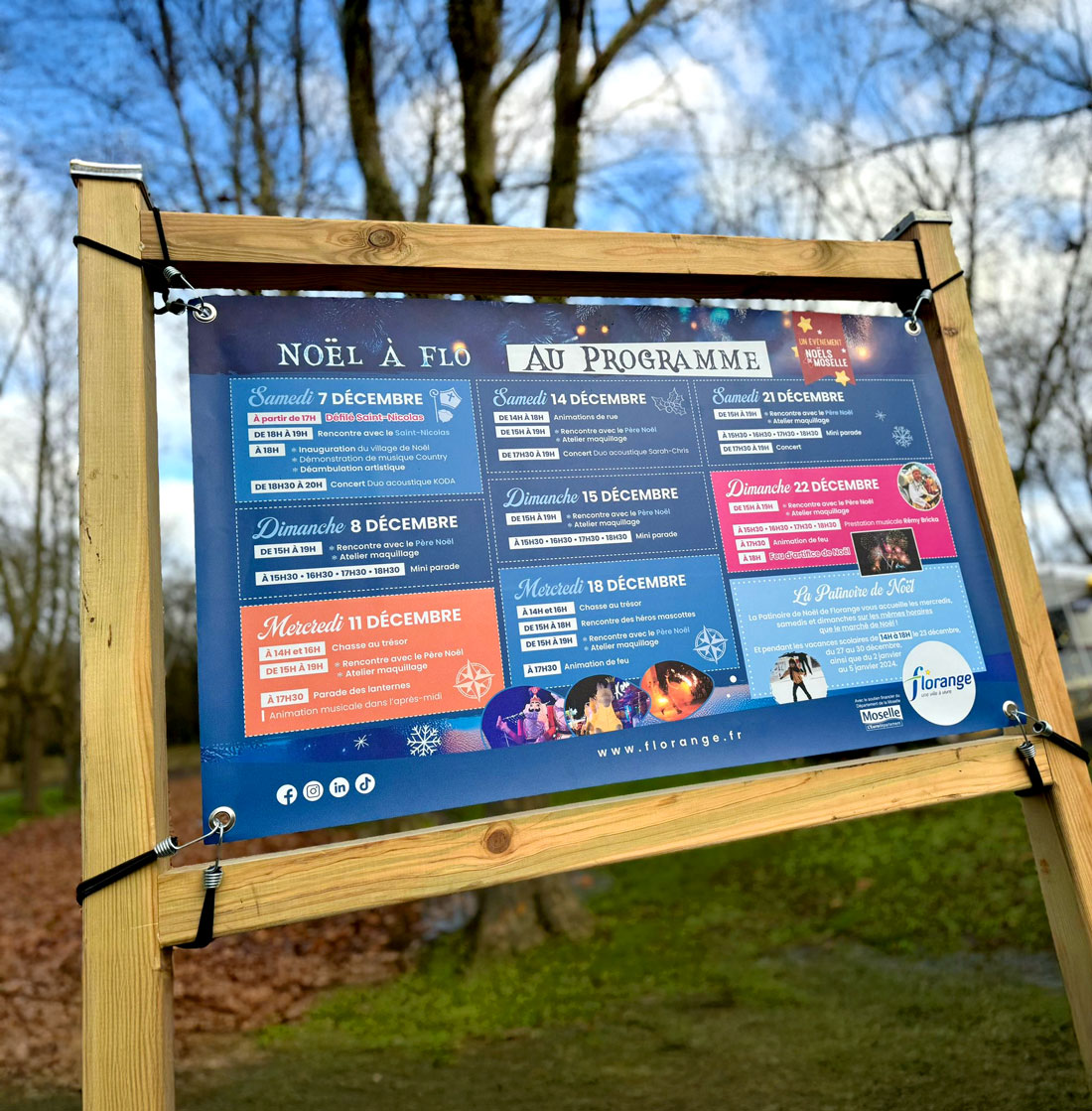 Panneau bâche publicitaire